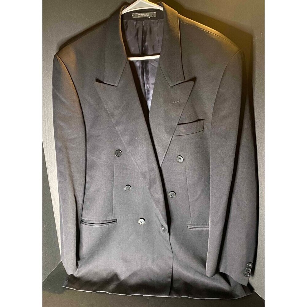 Fiori Wool Blazer Jacket Navy Mens L (42R) Preppy